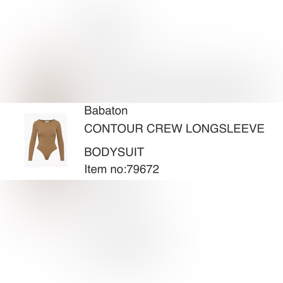 BABATON | Aritzia Contour Crew Longsleeve Bodysuit | M - Picture 7 of 7